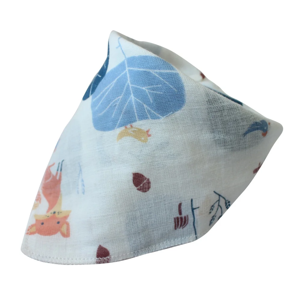 Babero de tela para beb&eacute;, bufanda triangular de algod&oacute;n, Bandana de dibujos animados para ni&ntilde;o, babero para goteo, babero absorbente para reci&eacute;n nacido-2