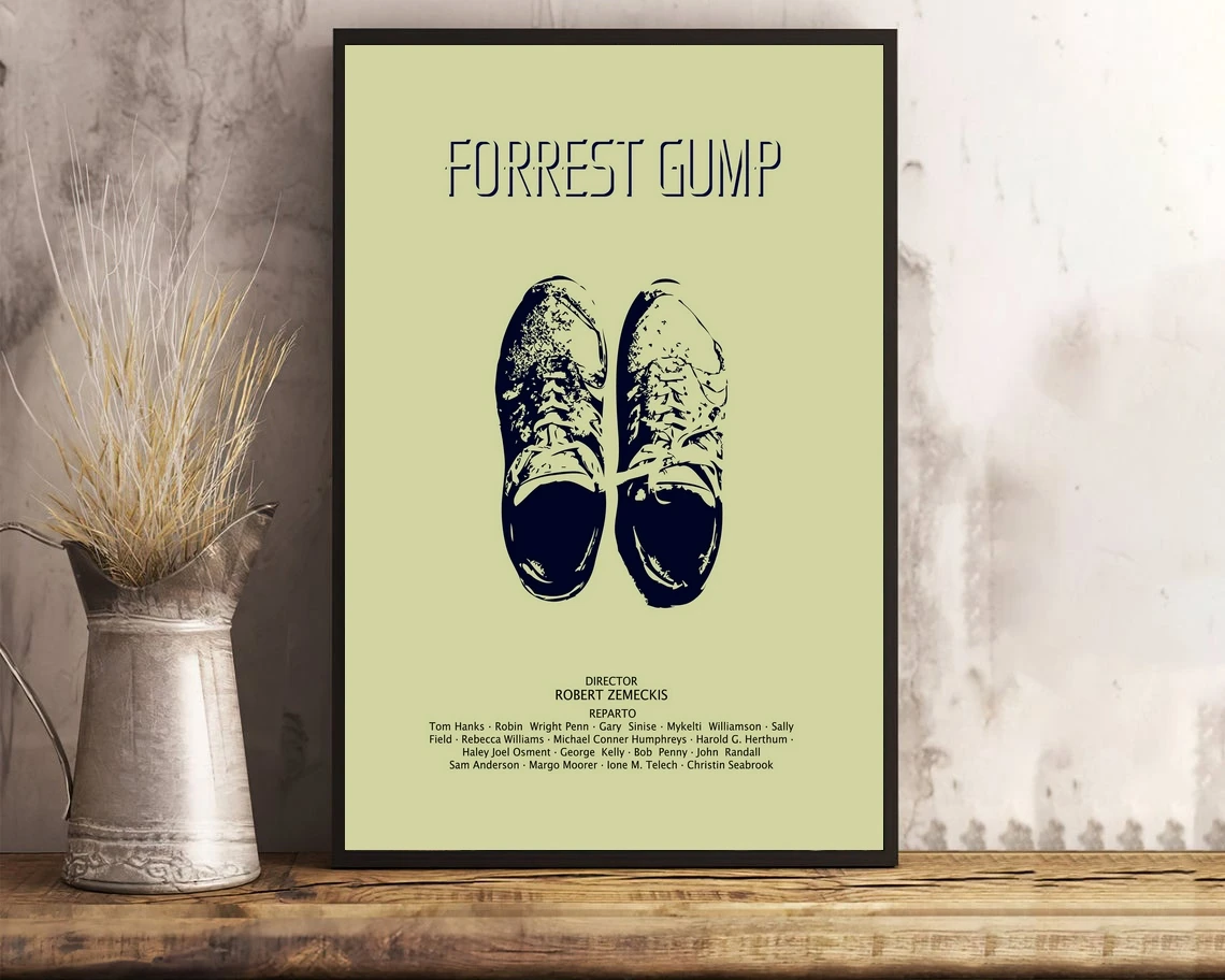 Forest Gump Run Apple Tom Hanks художественное декорирование графика минималистичный фильм