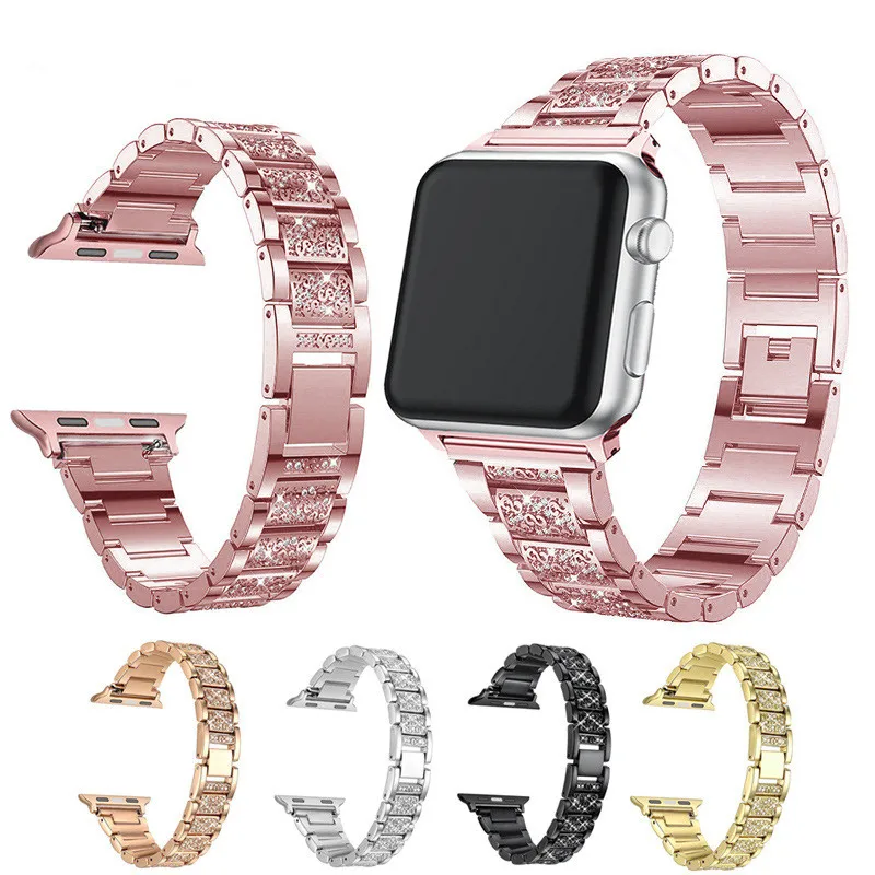 Алмазный наручных часов iwatch ремешок для 40 мм 38 версия Apple Watch Series 4/3/2/1 Iphone