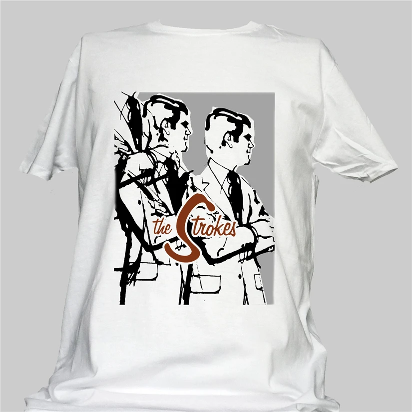 The штрихи Инди футболка в стиле рок Arctic Monkeys Kings Of Leon Fashion модная классическая