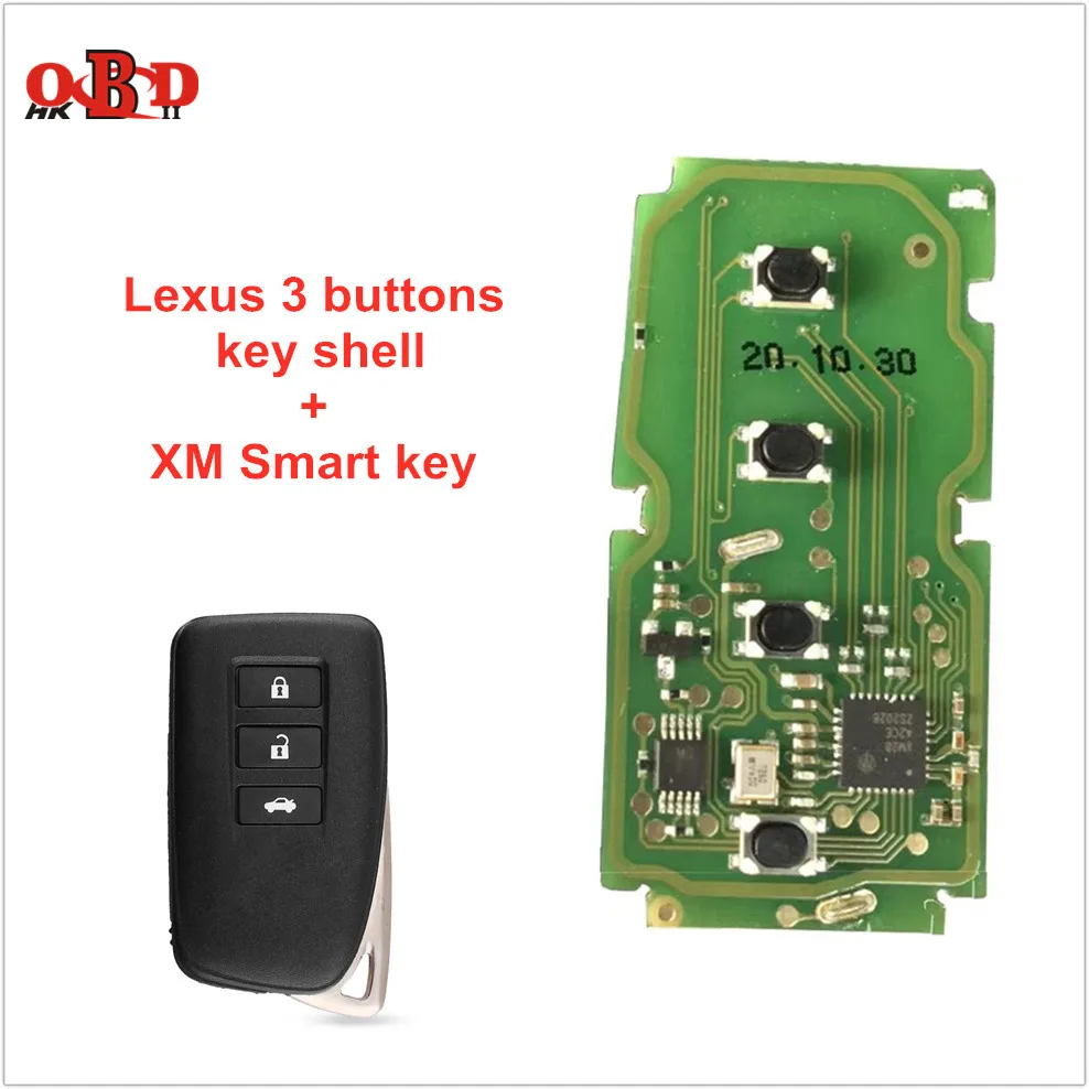 Xhorse VVDI XM автомобильный 2/3/3 + 1/4 кнопки БЕСКЛЮЧЕВОЙ умный дистанционный ключ с
