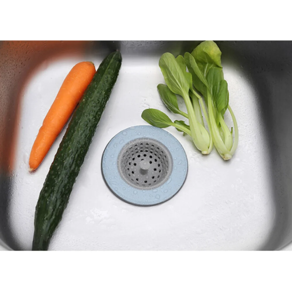 

Anti-blocking Sink Strainer Kitchen Bathroom Silicone Sink Garbage Mesh Filter Sewer Drain Net Filter Strainer )