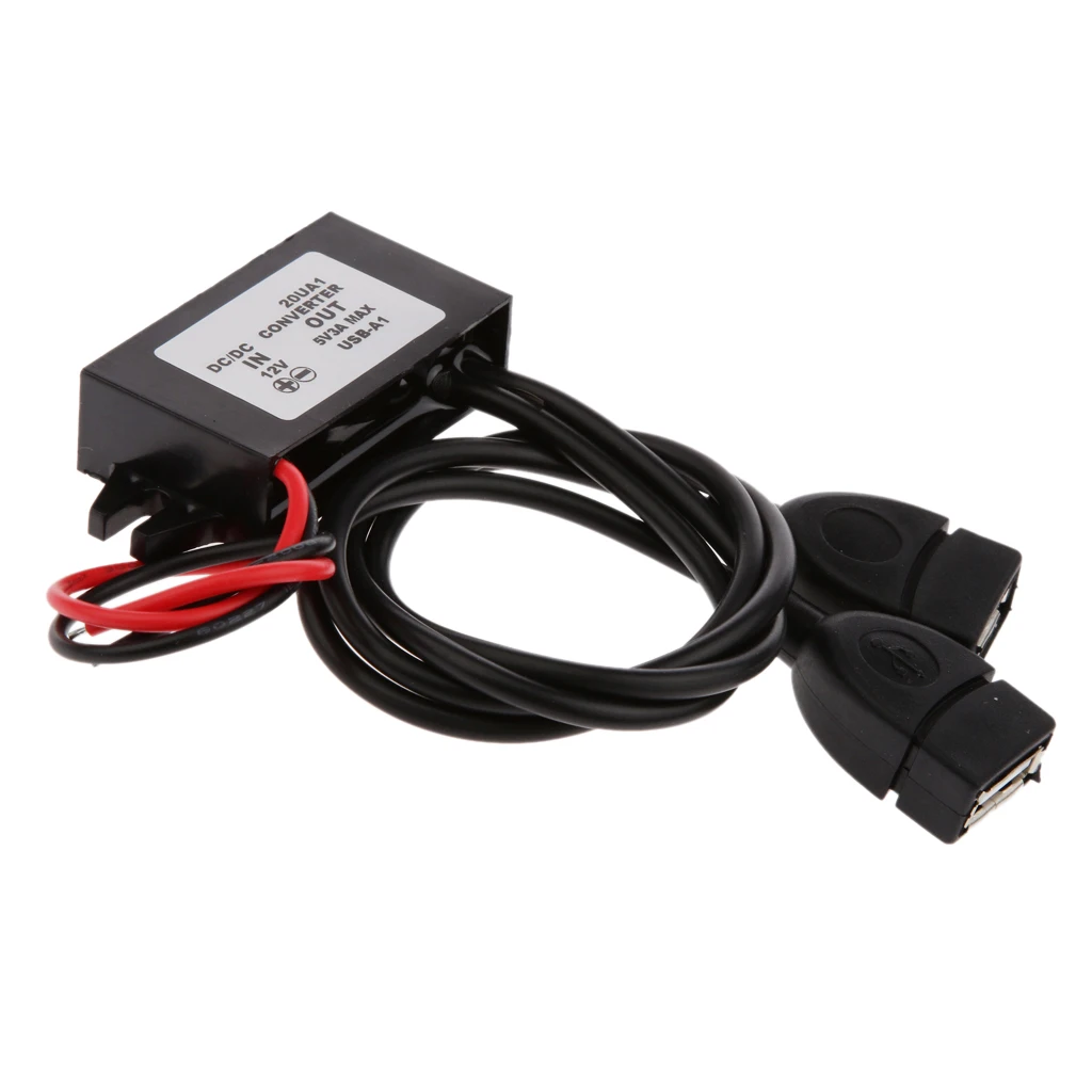 DC/DC преобразователь модуль 12В до 5В адаптер кабель USB выход питания шнур для MP3 MP4