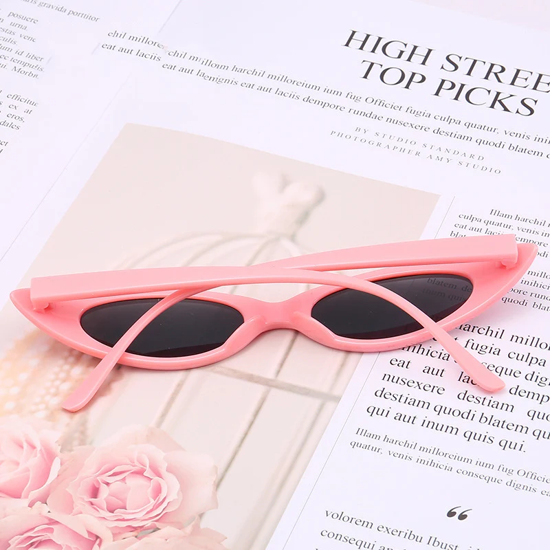 

Mini Cat Eye Sunglasses Small Frame Fashion Retro Women Sun Glasses Fresh Transparent Candy Colors Frame Eyewear