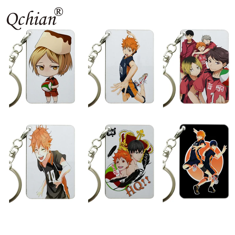 Брелок для ключей с изображением аниме волейбольной команды Haikyuu|Брелоки| |