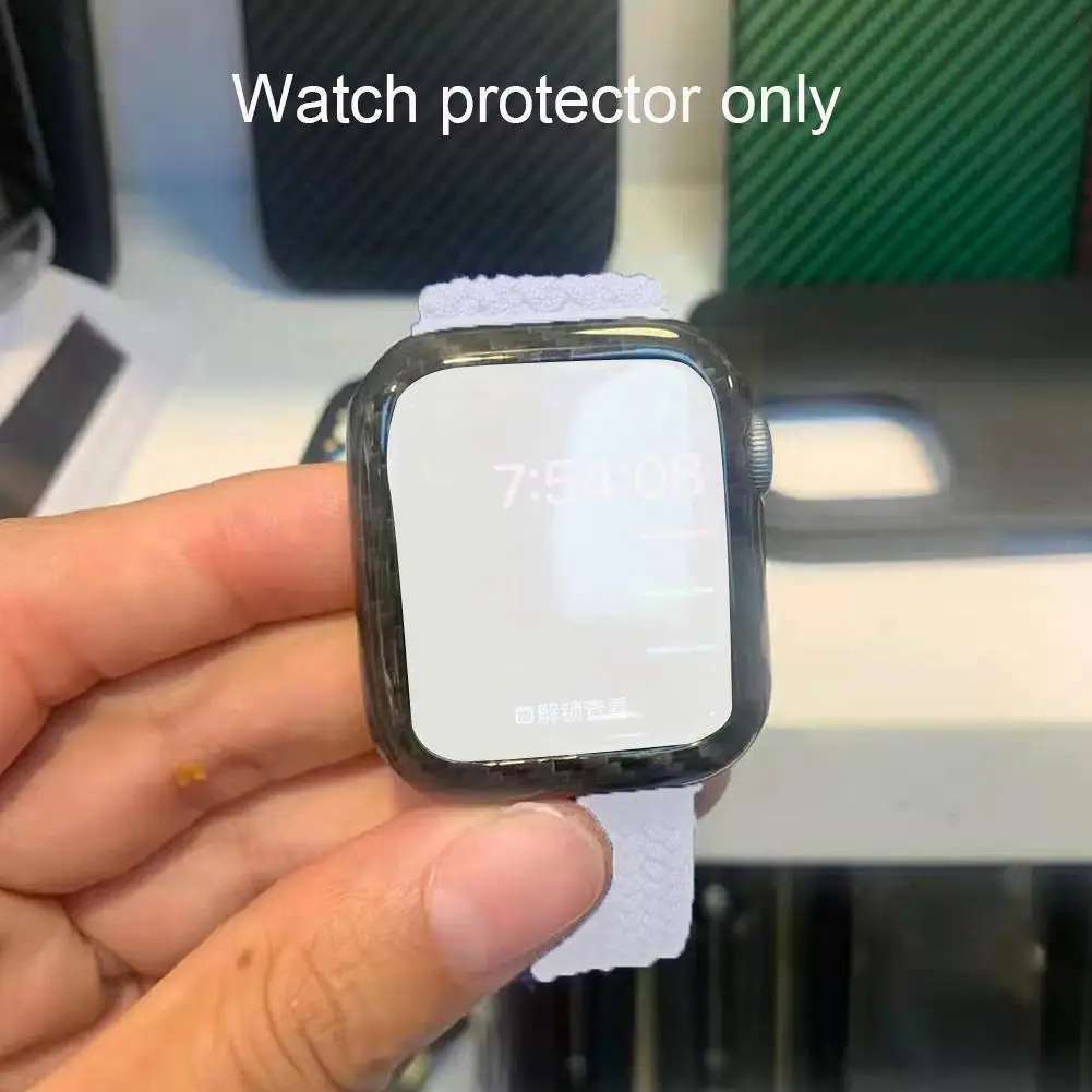 

for Apple watch Series 5 6 44mm 100% Real Pure Carbon Ultra-thin Cover Hard For Iwatch Anti-Fall Fiber Series 40 4 42mm Cas Z3S7