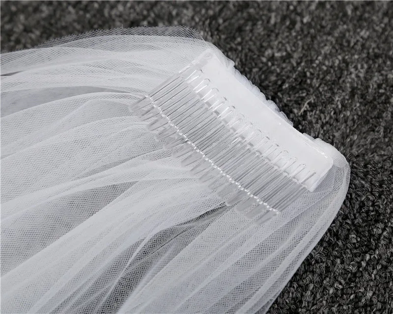 

NZUK cheap Real Photos 3M or 2M White/Ivory Wedding Veil One-layer long Bridal Veil Head Veil Wedding Accessories Hot Sell