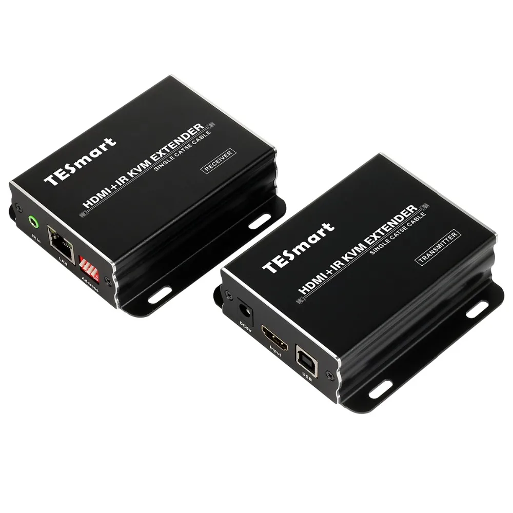 KVM удлинитель 120 м HDMI удлинитель IR HDMI KVM удлинитель CAT5e/6 TCP/IP Full HD Поддержка 3D, HDCP, EDID(один Отправитель+ один приемник