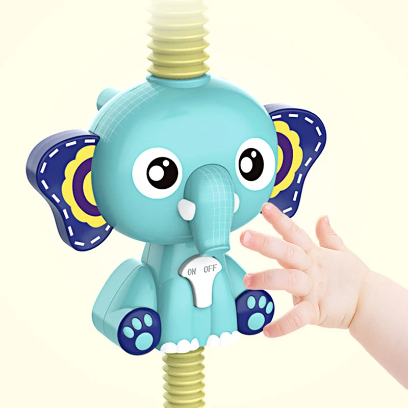 

Bath Toys Baby Water Game Elephant Model Faucet Shower Electric Water Spray Toy For Kids Swimming Bathroom Baby Toys