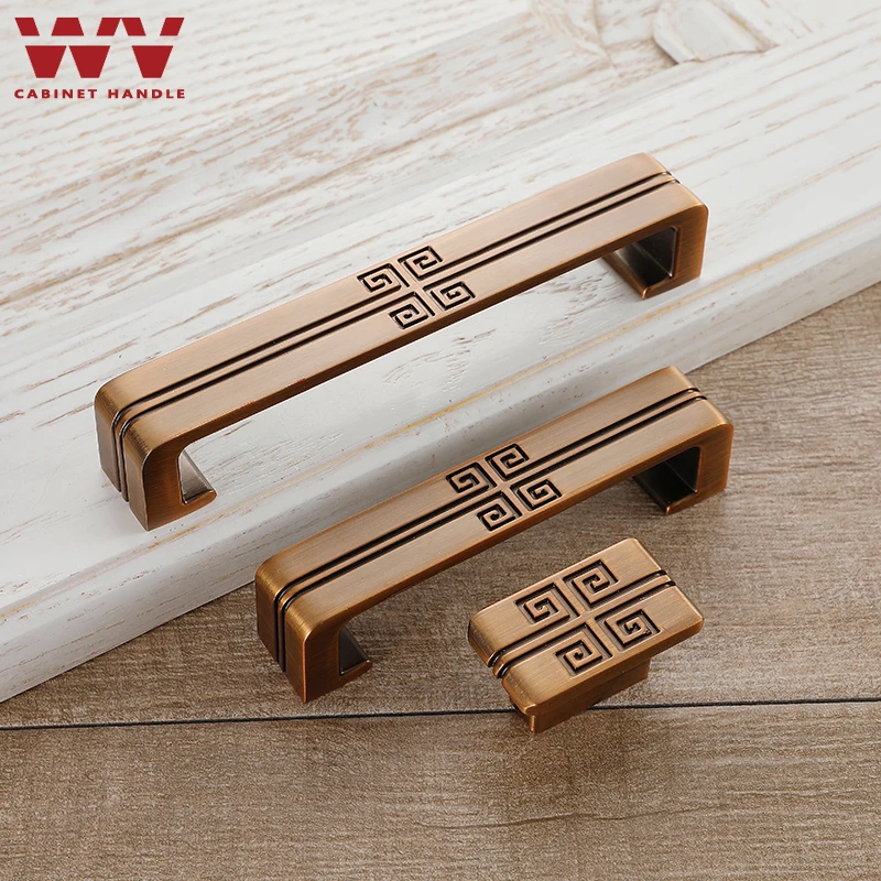 ВМ Китайский античный ручка современный минималистский шкаф с выдвижными