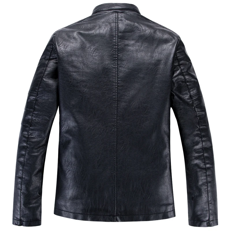 Черно-коричневое пальто размер 30 лет зимнее кожаное Европейское мужское