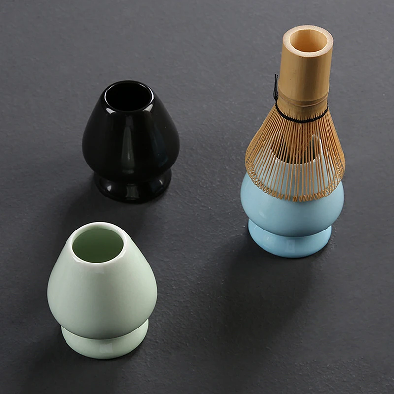 

New Japanese Ceremony Matcha Suit Whisk Matcha Green Tea Chasen Holder Stand Bowls Tray Plate Accessories Teaware