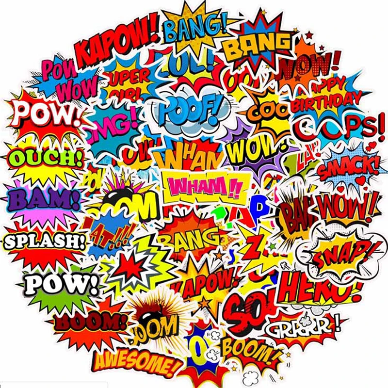 50 наклеек для ноутбука скейтборда гитары холодильника | Игрушки и хобби