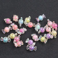 30pcs plated acrylic candy garment diy craft necklace jewelry ornament materials arts hair accessories punk clothes plastic bead