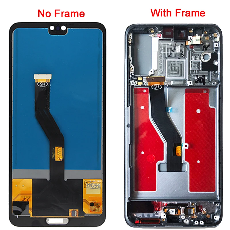 Оригинальный ЖК-дисплей для Huawei P20 с рамкой в сборе 5 8 дюймов сенсорный экран