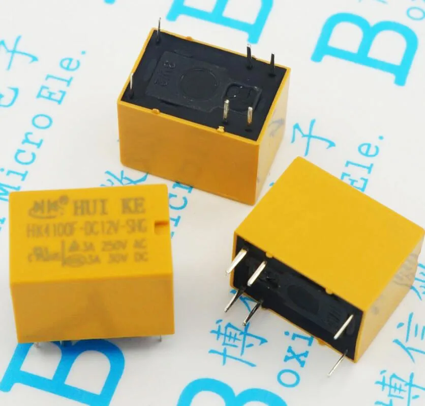 

Реле низкого сигнала 5 шт./лот HK4100F DC5V/DC9V/DC12V/DC24V 5V/9V/12V/24V 3A 6P