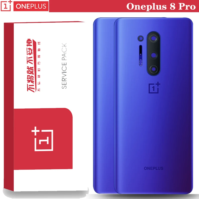 Оригинальный 1 + 8 Pro Корпус серый Батарея чехол для Oneplus стеклянных линз ремонт