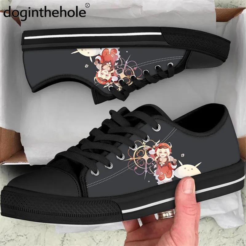 

Doginthehole Women Genshin Impact Low Top Canvas Shoe Hot Game Lightweight Sneakers For Girl Anime Klee Vulcanize Shoes Footwear