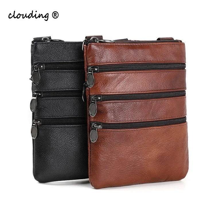 

2019 new men's genuine leather men's bag shoulder bag casual fashion messenger bag