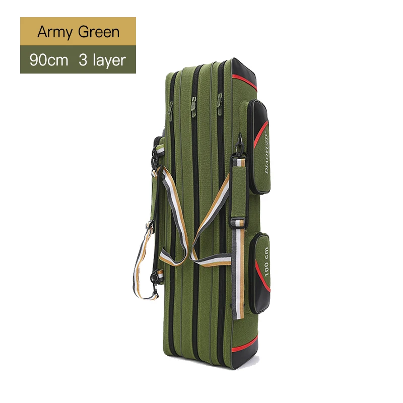 3 Layer 90cm AG 2/3/4 слоя из плотной ткани на открытом воздухе мешок рыболовной удочки Водонепроницаемый сумки для рыбалки рыболовные снасти сумка Многофункциональный рюкзак для рыбалки XA157G - Цвет: 3 Layer 90cm AG