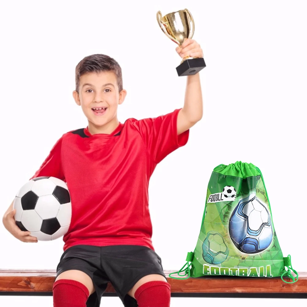 12 шт. нетканые ткани Футбол шнурок Подарочные сумки детский день рождения