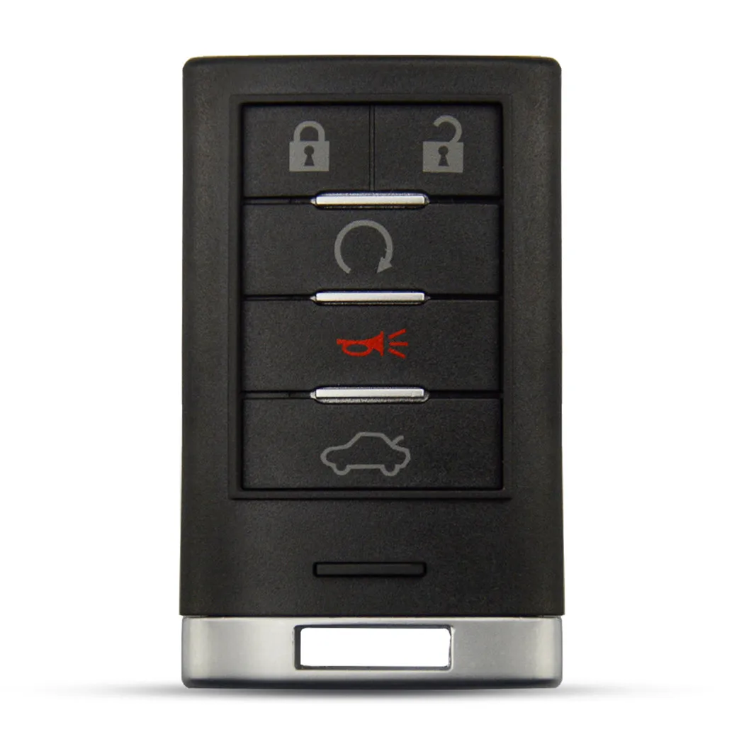 

WFMJ for Cadillac XTS STS CTS DTS Replacement Keyless Entry Insert 5 Buttons Key Blade Fob Case Smart Remote Key Shell Case Fob