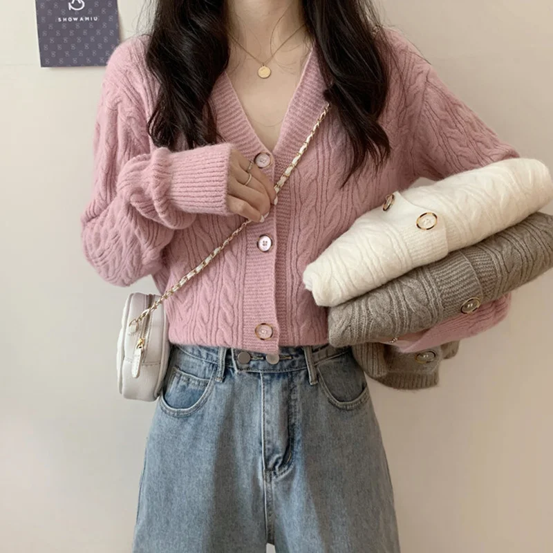 Unif Cardigan Sweater Coat Women's Wear Spring Thin 2021 New Long Sleeved Loose Knit Jum |