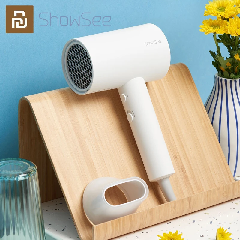 

XIAOMI MIJIA SHOWSEE A1-W Negative Ion Care Dryer 1800W Portable Hairdryer Diffuser Constant Negative Ion hair care Quick Dry