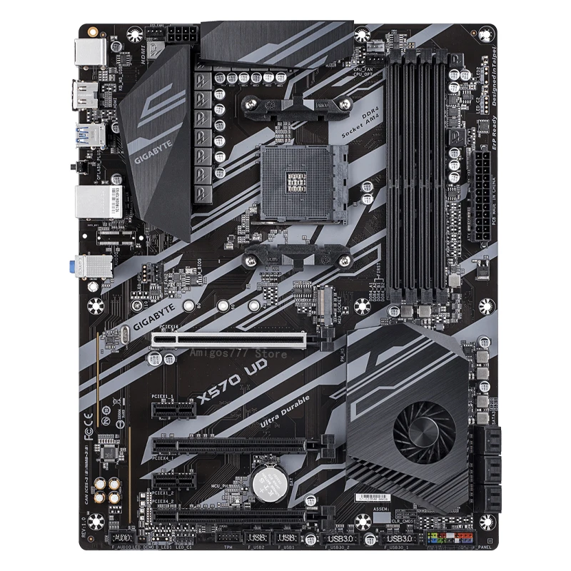 Verkauf AM4 Gigabyte X570 UD Motherboard Unterstützung 2nd 3rd-Gen AMD Ryzen PCI-E 4,0 DDR4 4400MHz (O.C.)128GB Desktop AMD X570 Placa-Mãe AM4
