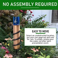 metal rain gauge floating copper rain gauge garden water gauge and repair kit save water protect plants garden decorative