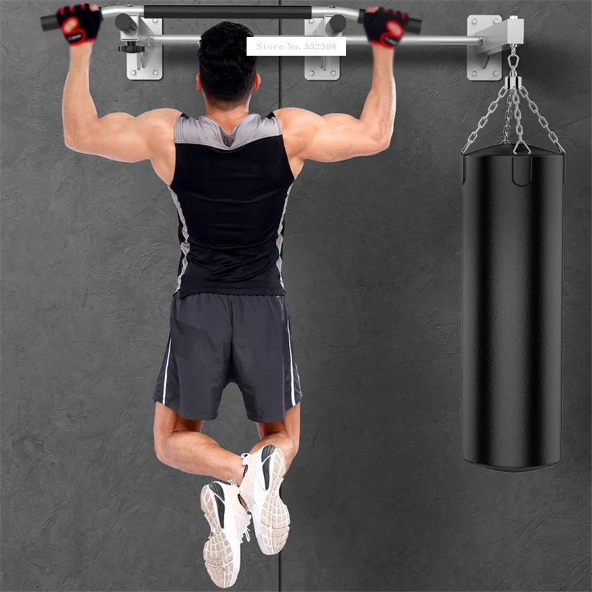 Horizontal Bar Cold Rolled Steel Pipe Wall Chin Up Pull Up Bar Wall Parallel Bar Boxing Sandbag Rack Indoor Fitness Equipment