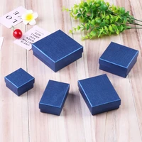 1pc square rectangle jewelry organizer box engagement ring for earring necklace bracelet display gift box holder black box