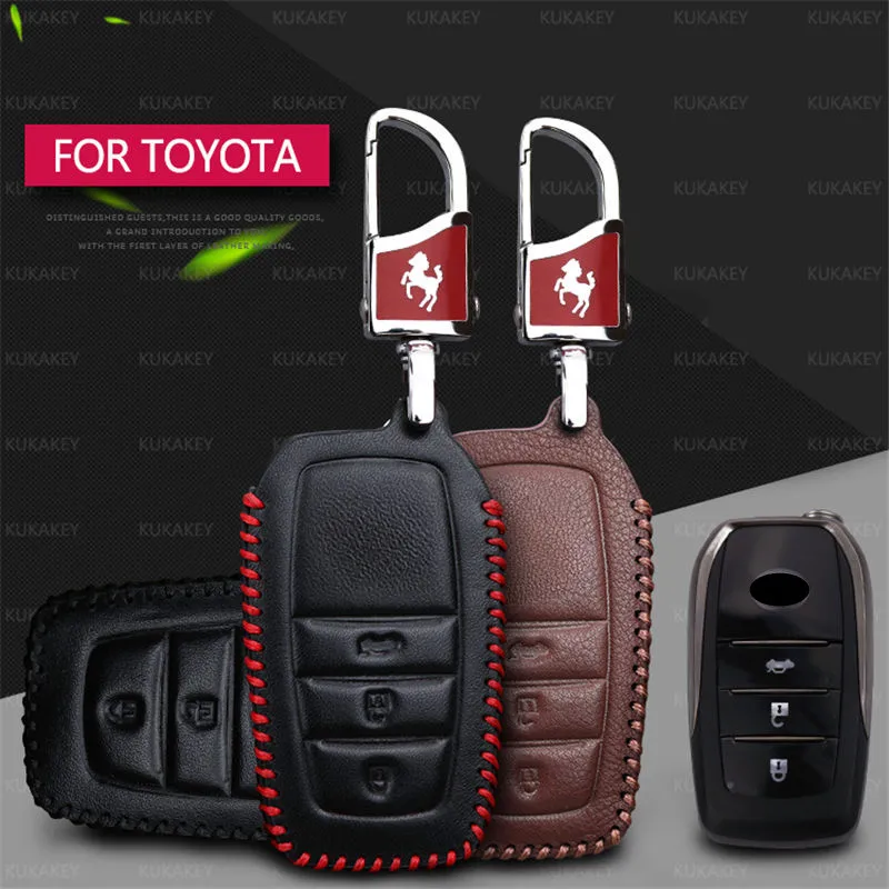 Брелок для автомобильных ключей чехол Toyota Crown Camry Corolla RAV4 Highlander Reiz Verso Avensis Prius 2 & 3