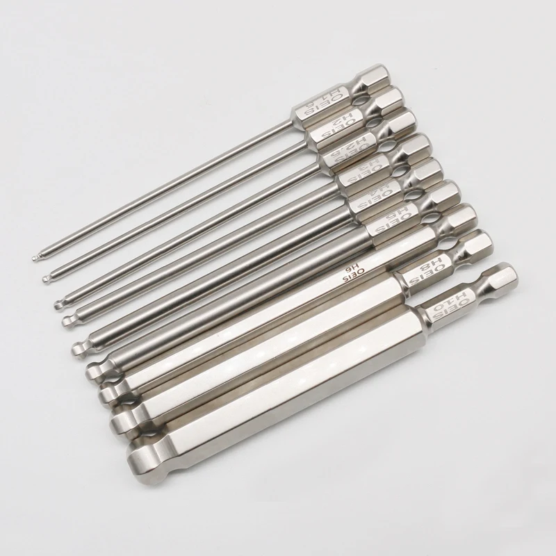 9 шт. шестигранные насадки из стали S2 100 мм | Инструменты