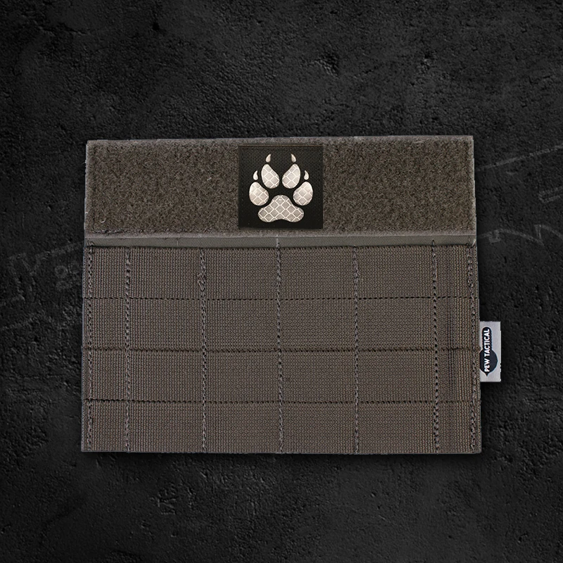 Светоотражающий ИК-нейлон K9 собачья лапа Военная нашивка Ночная идентификация