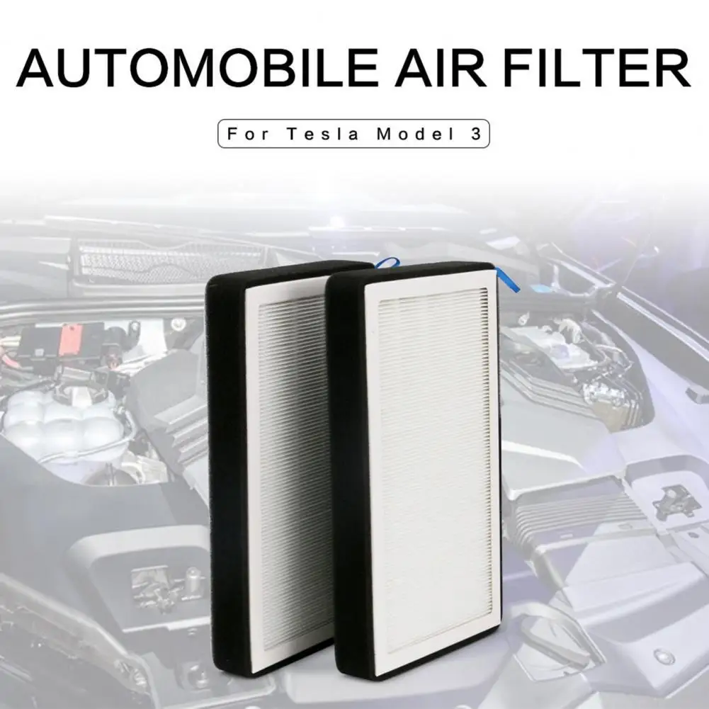 

70% Dropshipping!!2Pcs HEPA A/C Air Filter Replacement Activated Carbon Air Conditioning Filter for Tesla Model 3 Y
