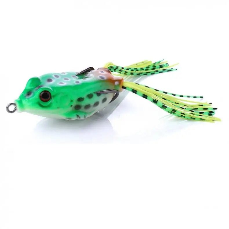 5pcs/lot 3D Eyes Soft Frog Lure Silicone Bait 5 Colors Mixed 12g Fishing Wobblers Artificial with Transparent Box | Спорт и