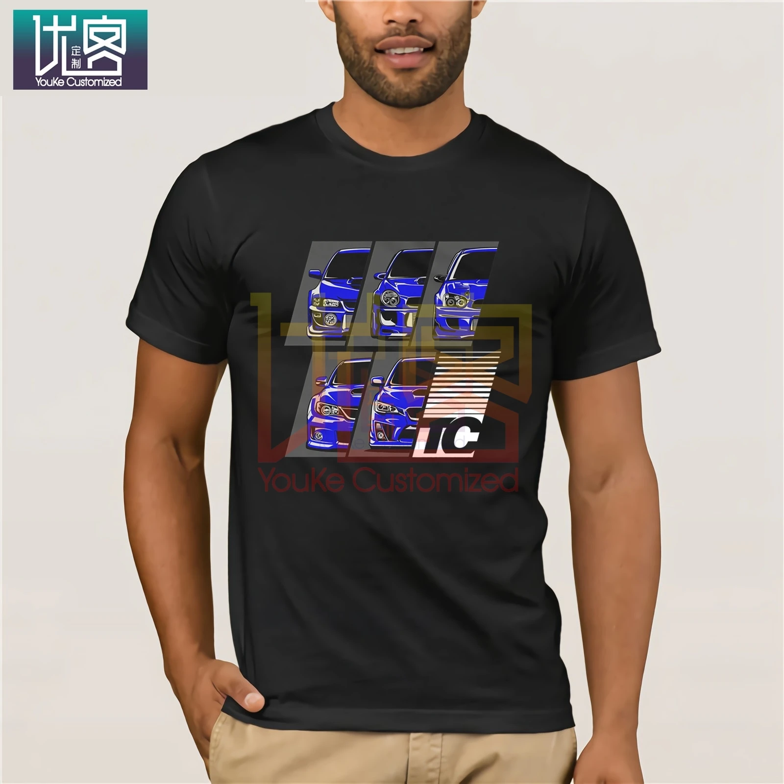 Футболка с принтом автомобиля модель 2020 года тюнер JDM для японского