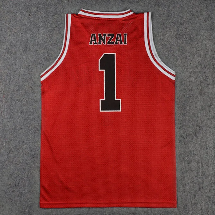 No. 1 jersey Аниме SLAM DUNK Косплей Костюм Hanamichi Sakuragi Rukawa Kaede для взрослых и детей Баскетбольная одежда Джерси - Цвет: No. 1 jersey