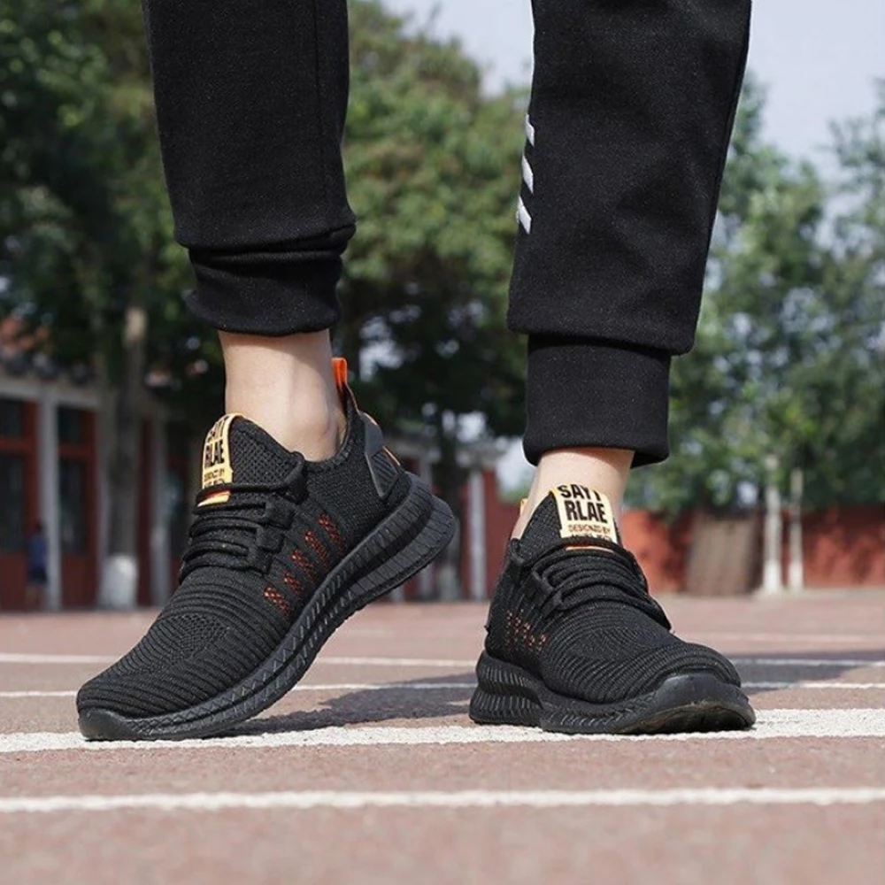 

2021 Fashion Men Sneakers Casual Mesh Shoes Lac-up Mens Shoes Lightweight Vulcanize Shoes Walking Sneakers
