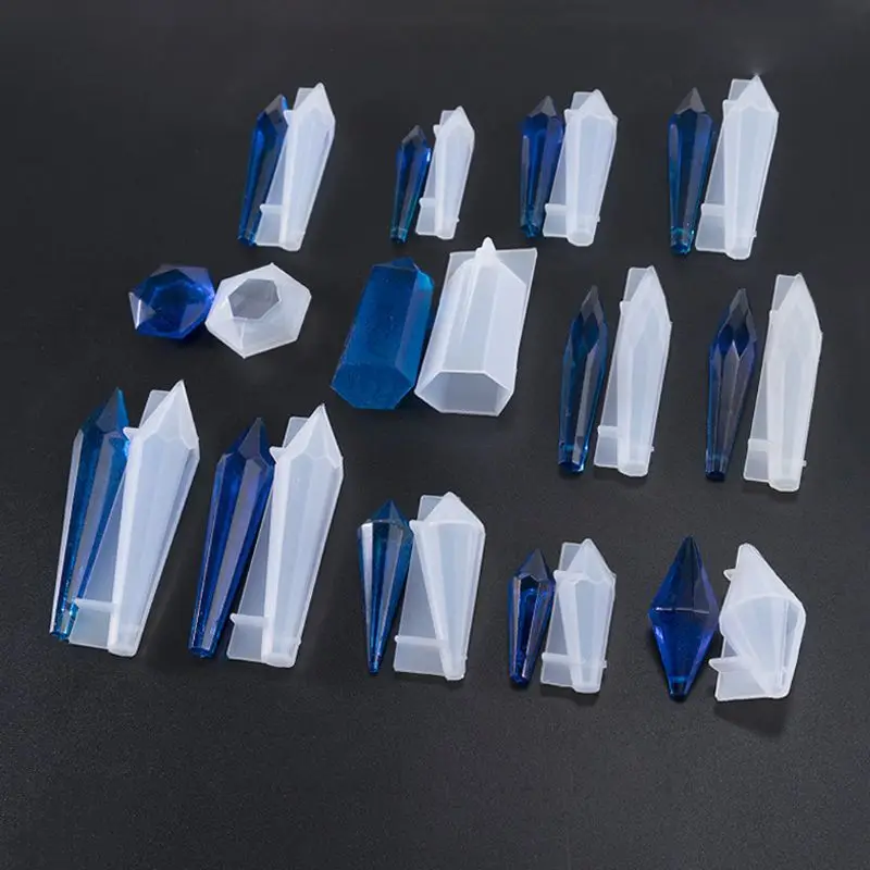 

Resin Stone Pendulum Crystal Column Pendant Silicone UV Resin Mold Jewelry Tools