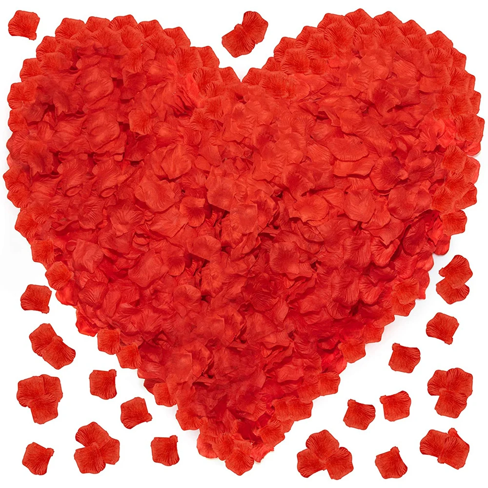 

1000pcs Wedding Supplies Artificial Rose Petals Arrangement Hand-Spreading-Petals Wedding-Room Bed Decoration Romantic Wedding
