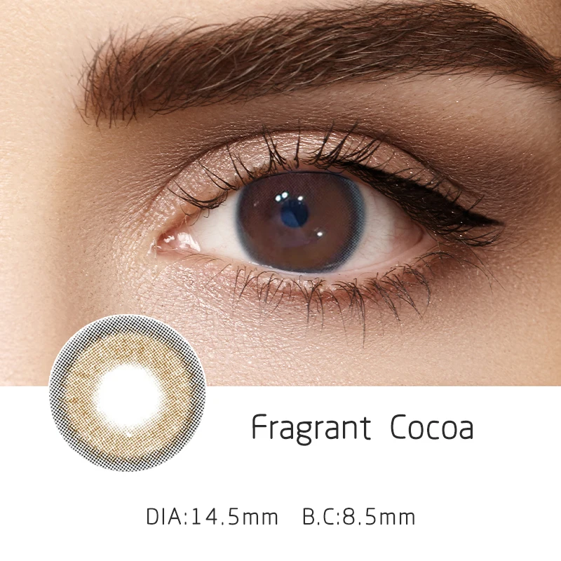 

14.5m Colored Contacts for Dark Eyes Non Prescription Eye Lenses Wholesale Halloween Color Cosmetic Cosplay White Party Eyeshare