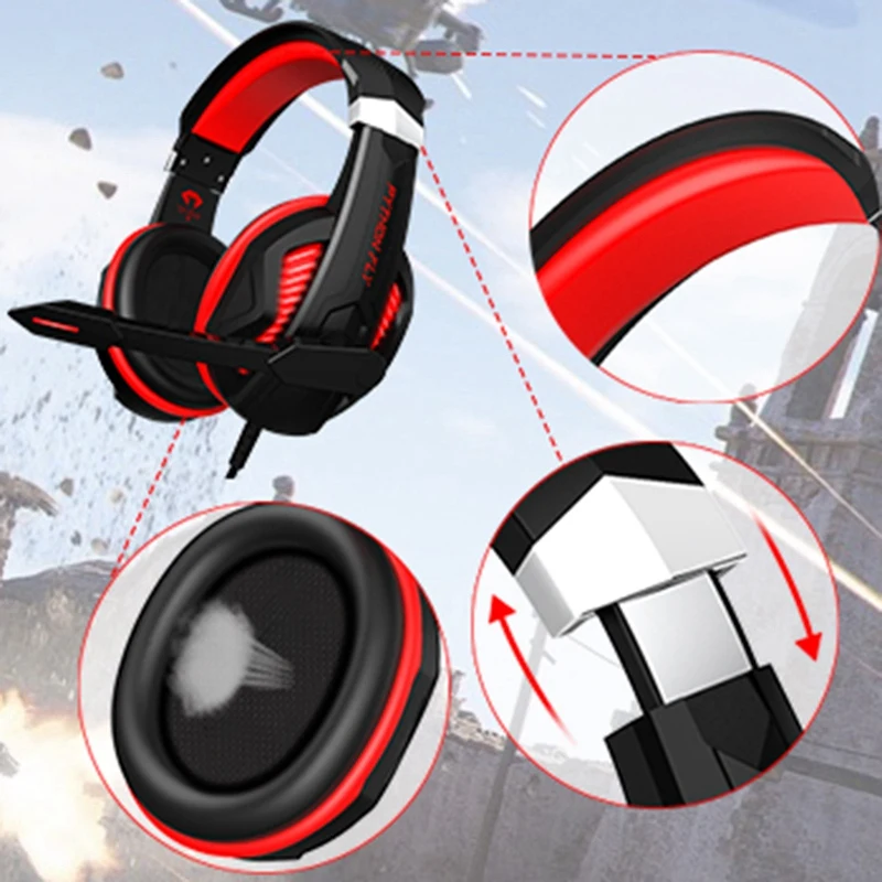 Игровая гарнитура PYTHON FLY G2000 Mix портативная басовая шумовая для игр просмотра