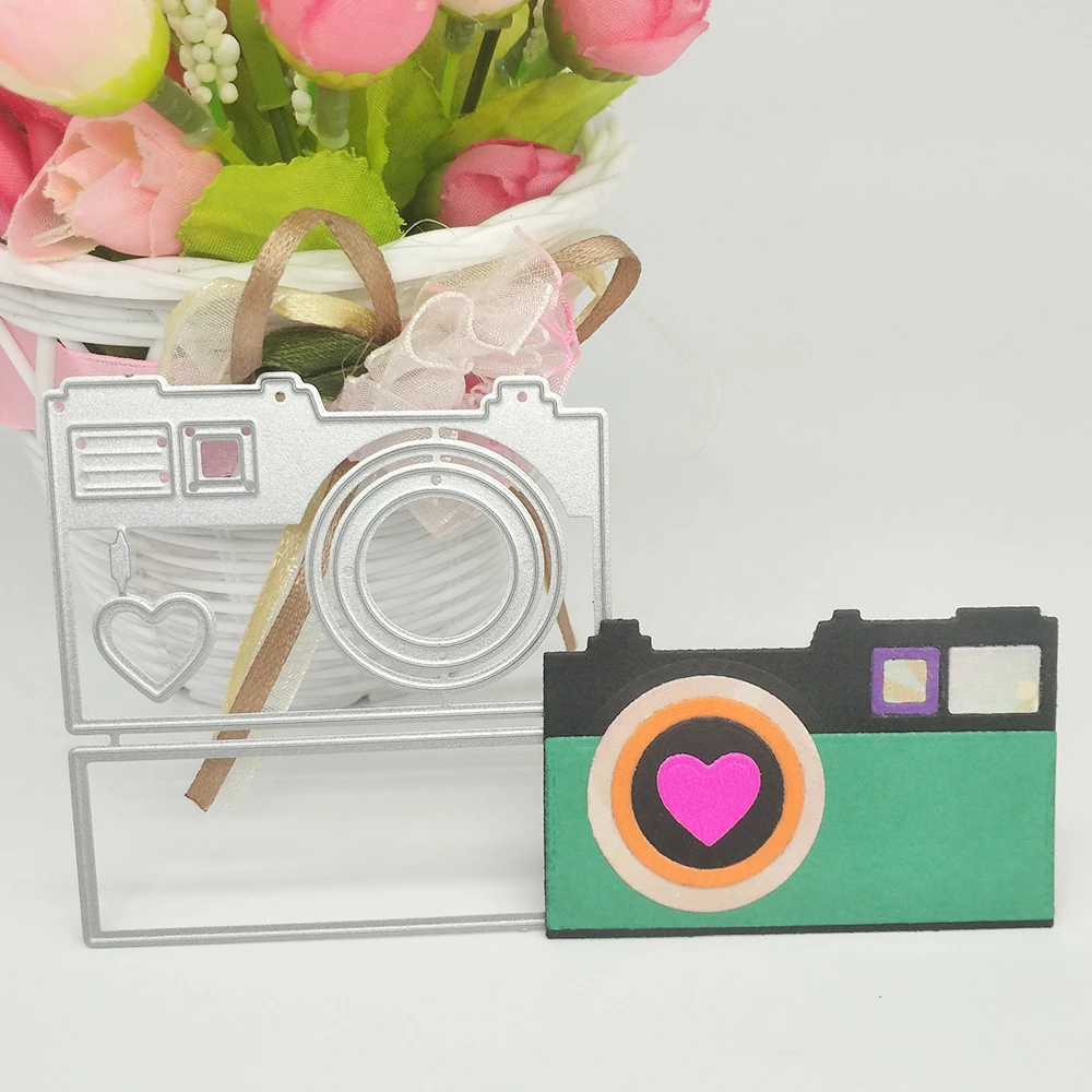 

Cameras, metal knife molds for old-fashioned cameras, scrapbooks, photo albums, greeting cards, DIY decorations, handmade art