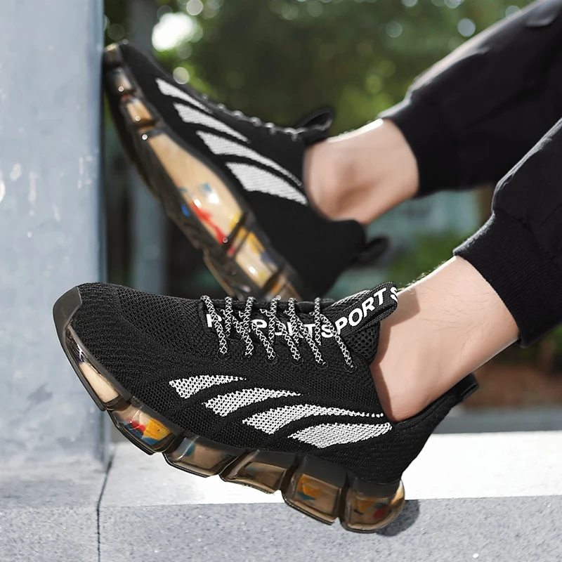 

Shoes Men 2020 Summer Hot Street Trend Casual Man Sneakers Male Mesh Breathable Lace Up Men Shoes Size