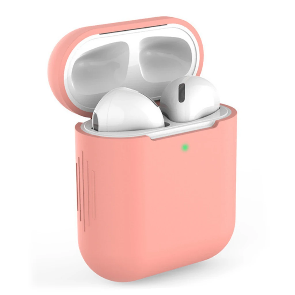 Orange Для AirPods ТПУ силиконовый Bluetooth беспроводной чехол для наушников Защитный чехол Аксессуары для Apple Airpods зарядная коробка - Цвет: Orange