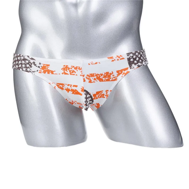 3 шт. нижнее белье мужские бикини полосатый флаг трусы U выпуклая сумка низкая