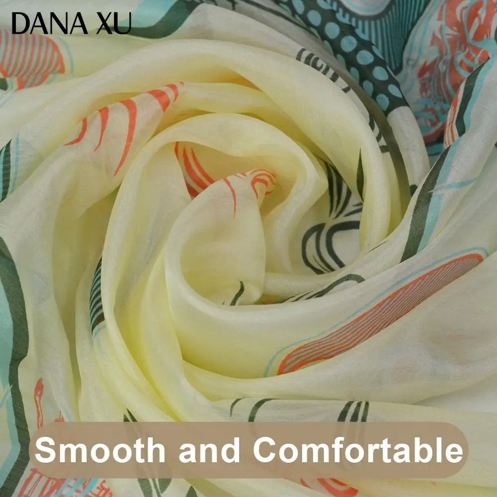 

2020 Silk Long Scarf Luxury Brand Women New Design Beach Blanket Shawl Wear Swimwear Bandana Hijab Face Shield Foulard