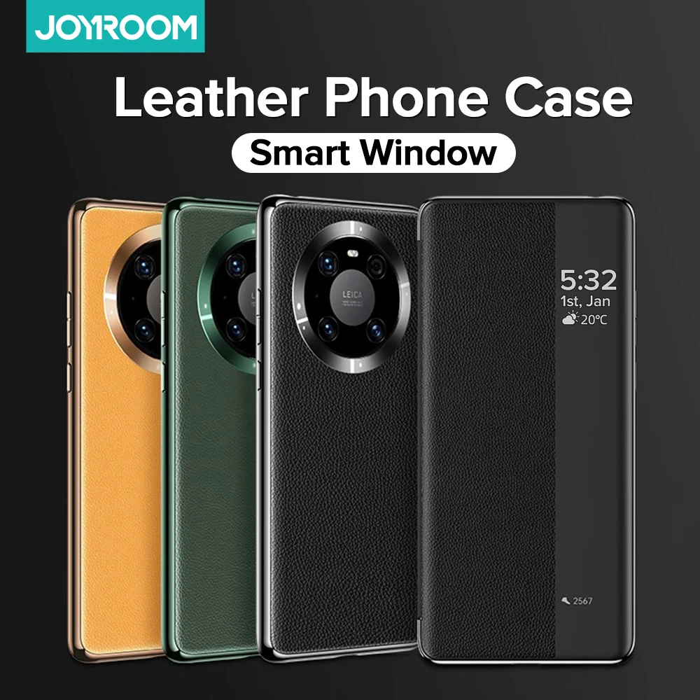 

Joyroom Leather Phone Case For Huawei P40 pro Case Shockproof Official Color Luxury CoverBack Case For Huawei P40 pro plus